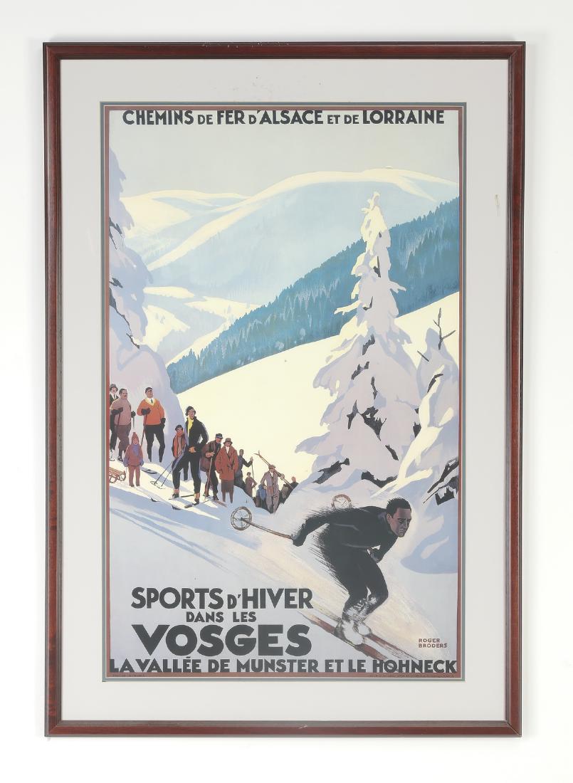 After Roger Broders 'Sports D'Hiver' travel poster (1 of 2)