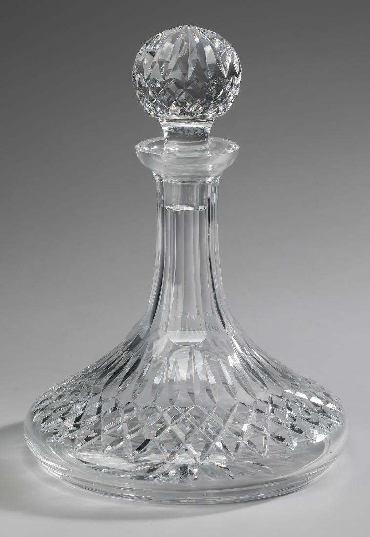 Waterford cut crystal wine decanter, marked