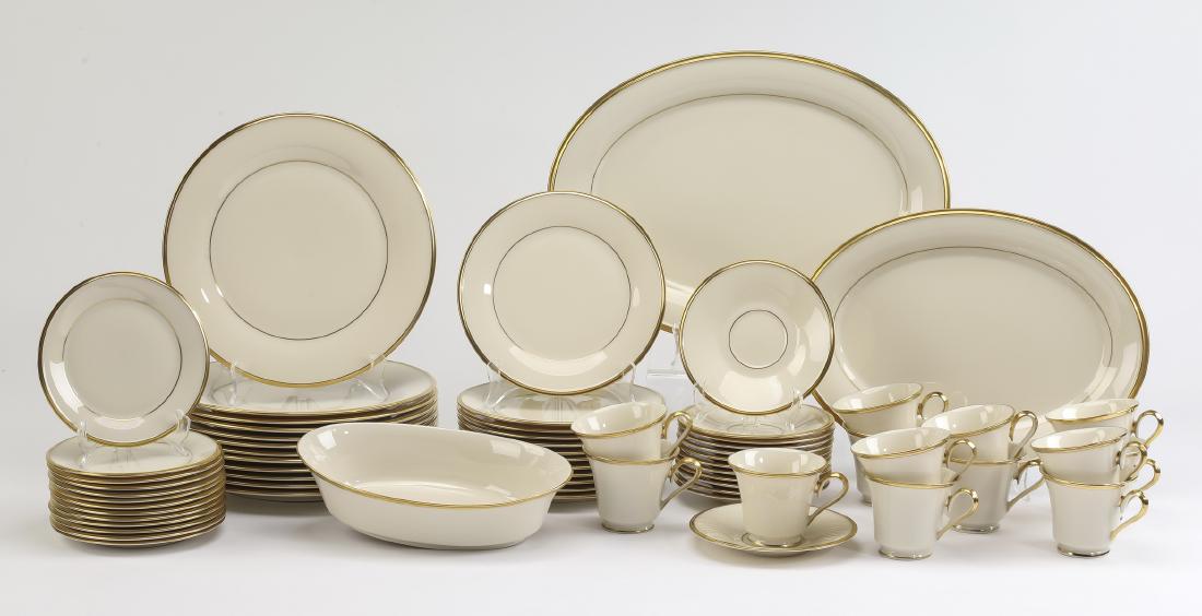 (63 pcs) Lenox 'Eternal' service for 12 w/ extras (1 of 4)