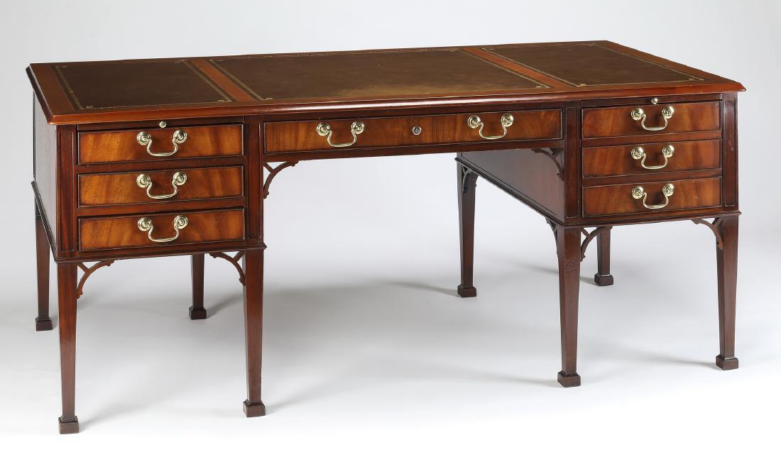 Baker Collector's Edition mahogany exec desk, 72"l (1 of 5)