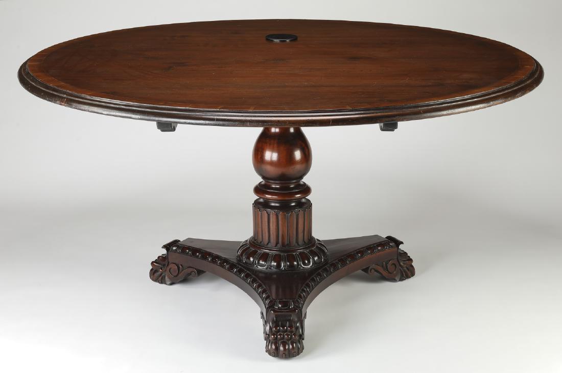 Walnut executive conference table, 60"dia (1 of 4)