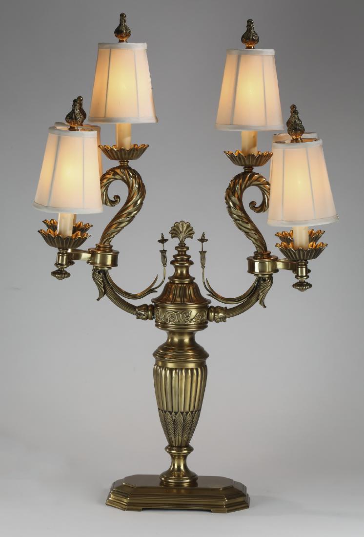 Neoclassical style six-light candelabra lamp (1 of 2)