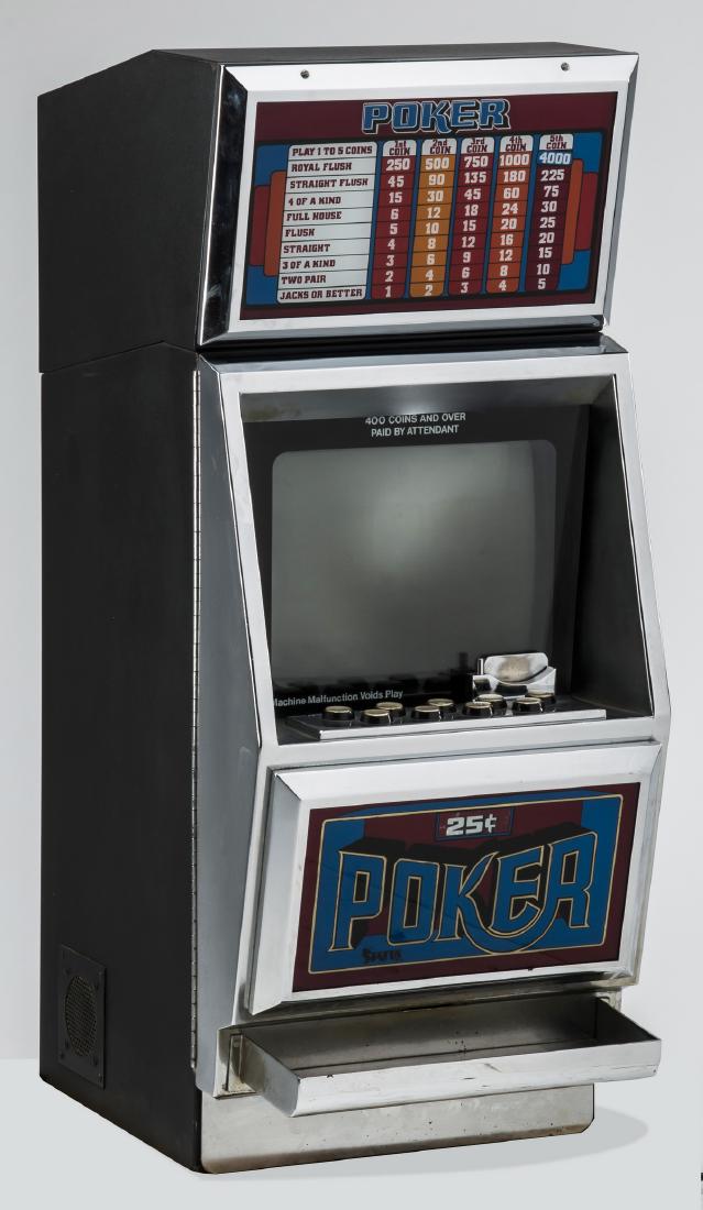 Vintage video Poker machine, ca. 1984, 40"h (1 of 2)