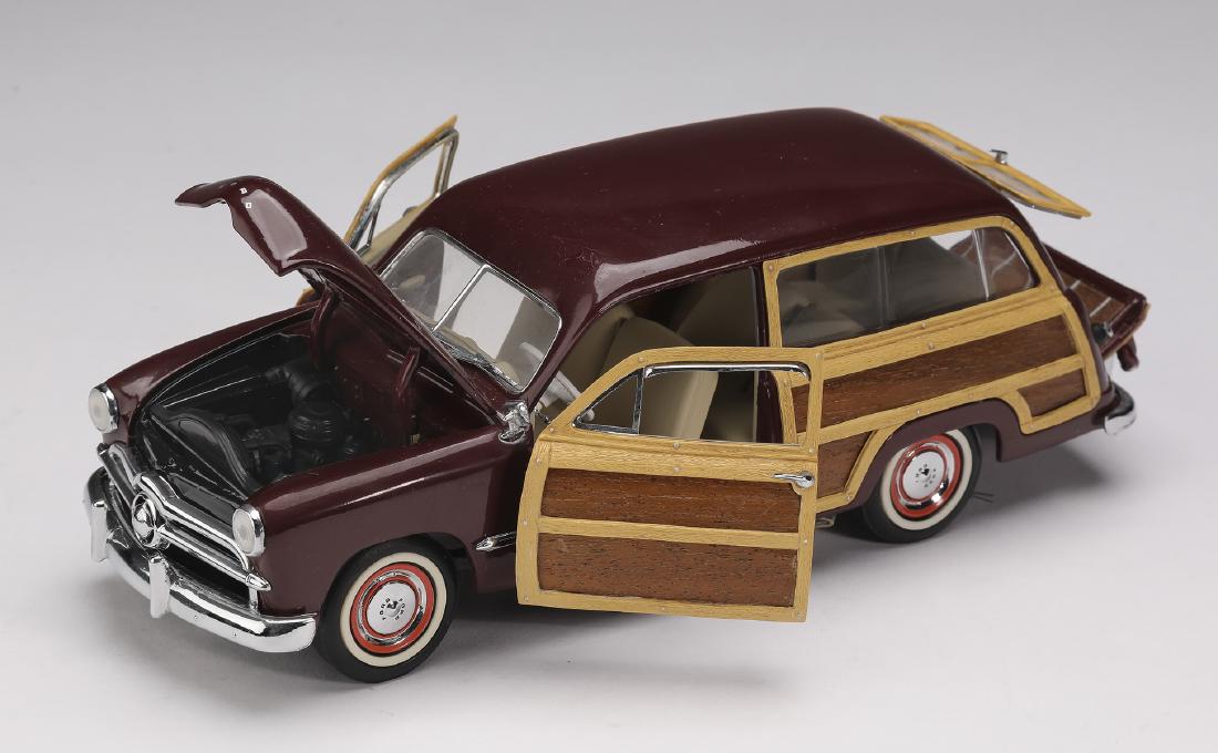 Franklin Mint 1949 burgundy Ford Woody Wagon, 3"h (1 of 3)