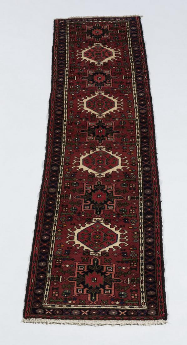 Persian hand knotted wool Karajeh runner, 3 x 10 (1 of 4)