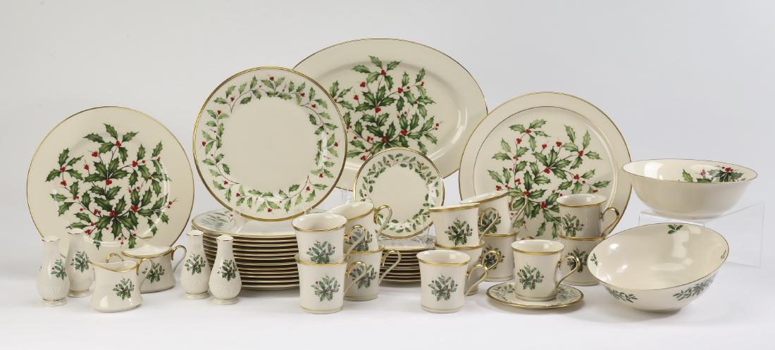 (47 pcs) Lenox 'Holiday' service for 12 w/ extras (1 of 4)