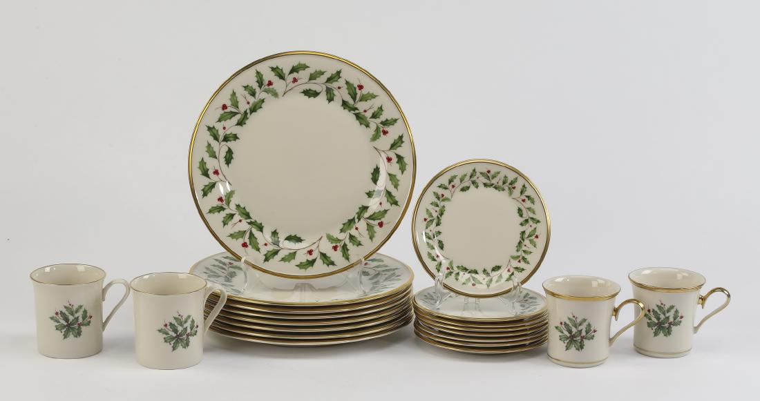 (20 pcs) Lenox china 'Holiday' pattern (1 of 4)