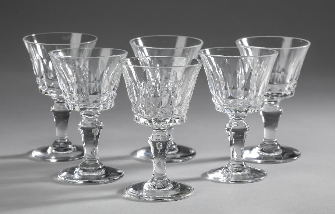 (6) Baccarat Piccadilly crystal cordials, 3"h (1 of 2)