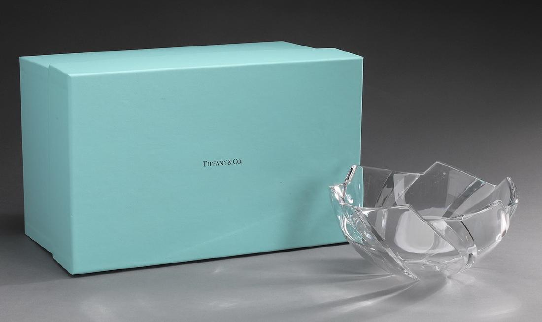 Tiffany & Co 'Imperial' pattern crystal bowl (1 of 3)