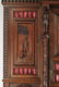 Monumental 19th c. Breton carved oak figural cabinet - 11