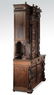 Monumental 19th c. Breton carved oak figural cabinet - 3