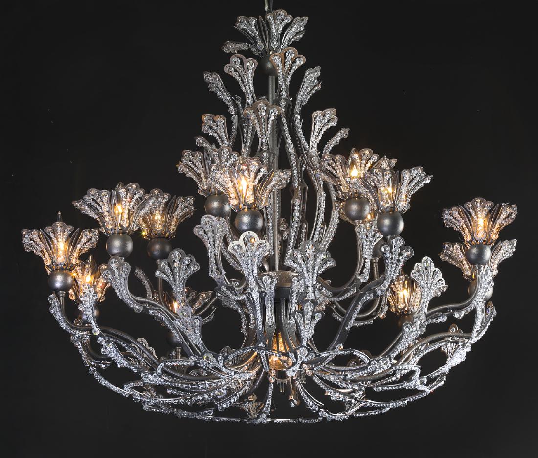Schonbek Rivendell crystal beaded 16-light chandelier (1 of 3)
