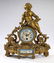 French gilt and Sevres style porcelain mantel clock