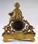 French gilt and Sevres style porcelain mantel clock - 4