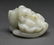 Chinese celadon jade boy atop lotus buds - 4
