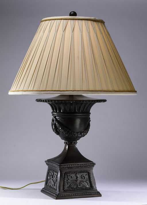 Maitland Smith Neoclassical Style Metal Table Lamp
