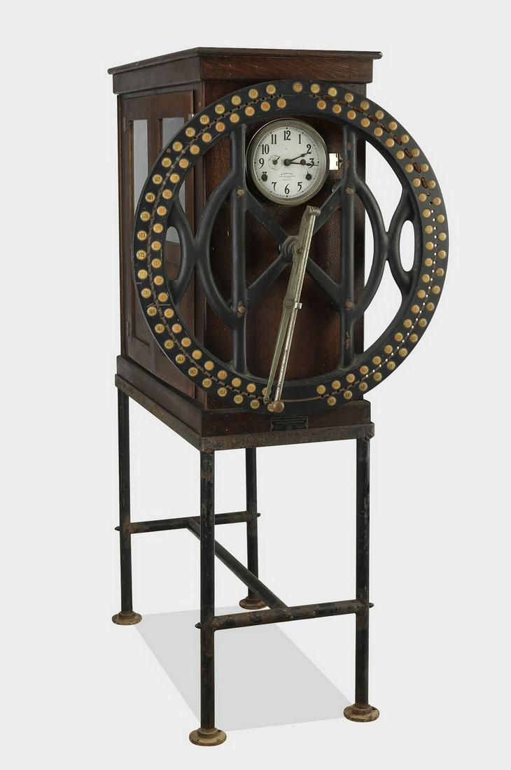 Early 20th c International Dial Time Recorder Clock Aug 11, 2019