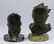 (2) Continental bronze busts of infants, 5"h and 7"h - 2