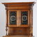 19th c. French oak buffet w/ stained glass panels - 3