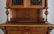 19th c. French oak buffet w/ stained glass panels - 4