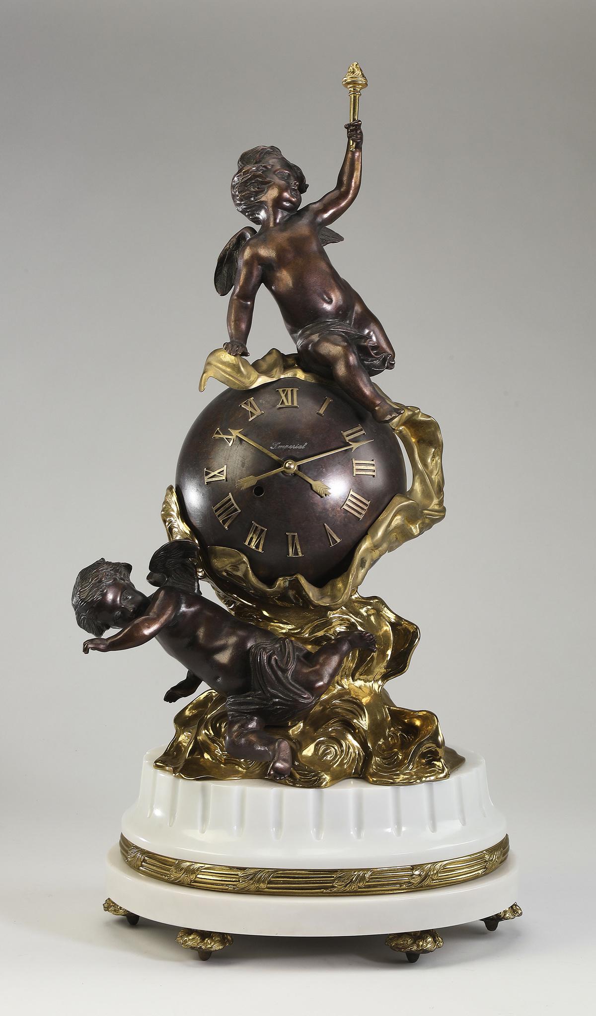 Franz Hermle Rococo style bronze mantel clock May 02, 2020 Great