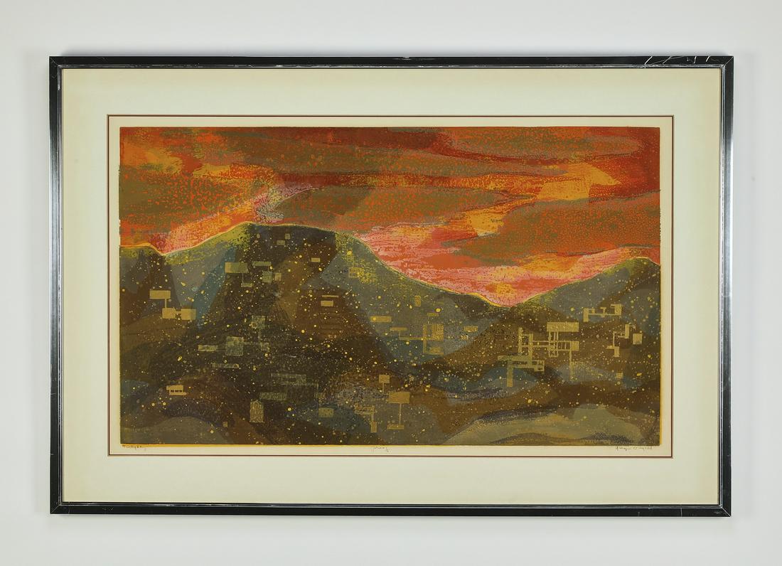 Signed Ginger Osgood 'Twilighting' artist proof litho (1 of 5)