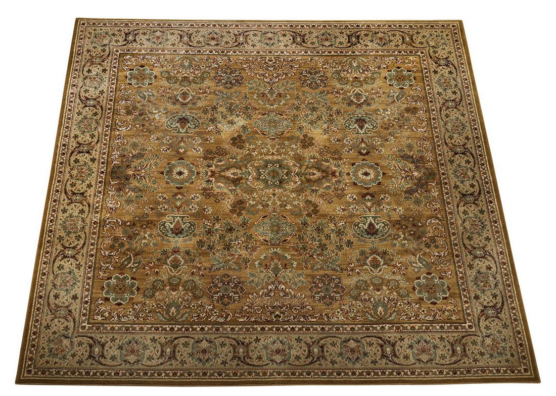 Louis de Poortere square carpet with vase motif (1 of 4)