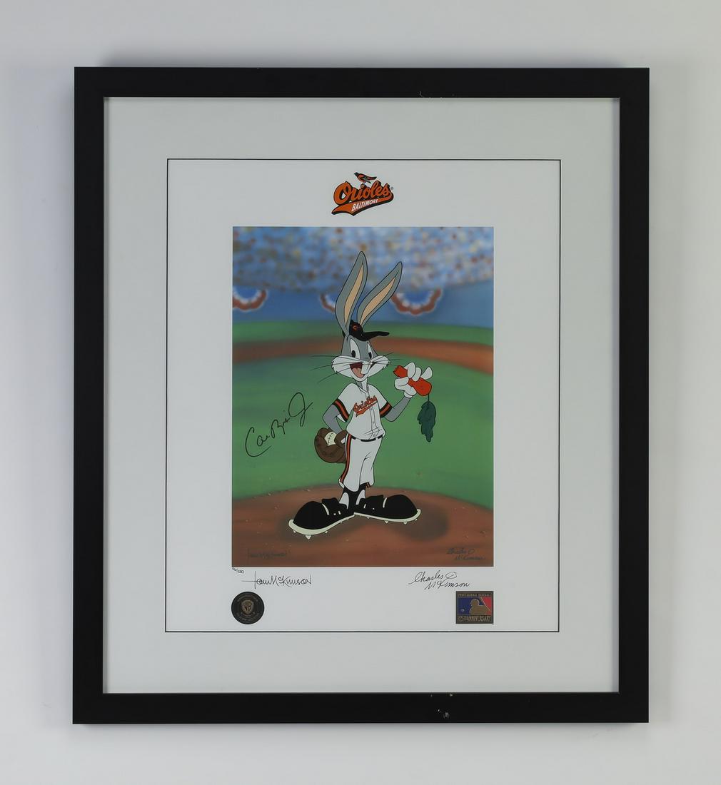 Looney Tunes Orioles Cal Ripken Jr. signed print (1 of 3)