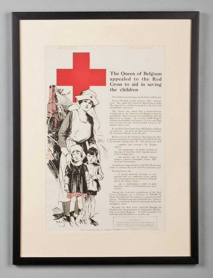 Original framed WWI Red Cross poster (1 of 2)