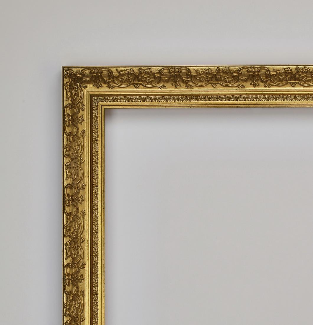 Louis XV style gilt-decorated frame, 32.5" x 24.5" (1 of 2)