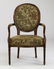 Sheraton style upholstered armchair