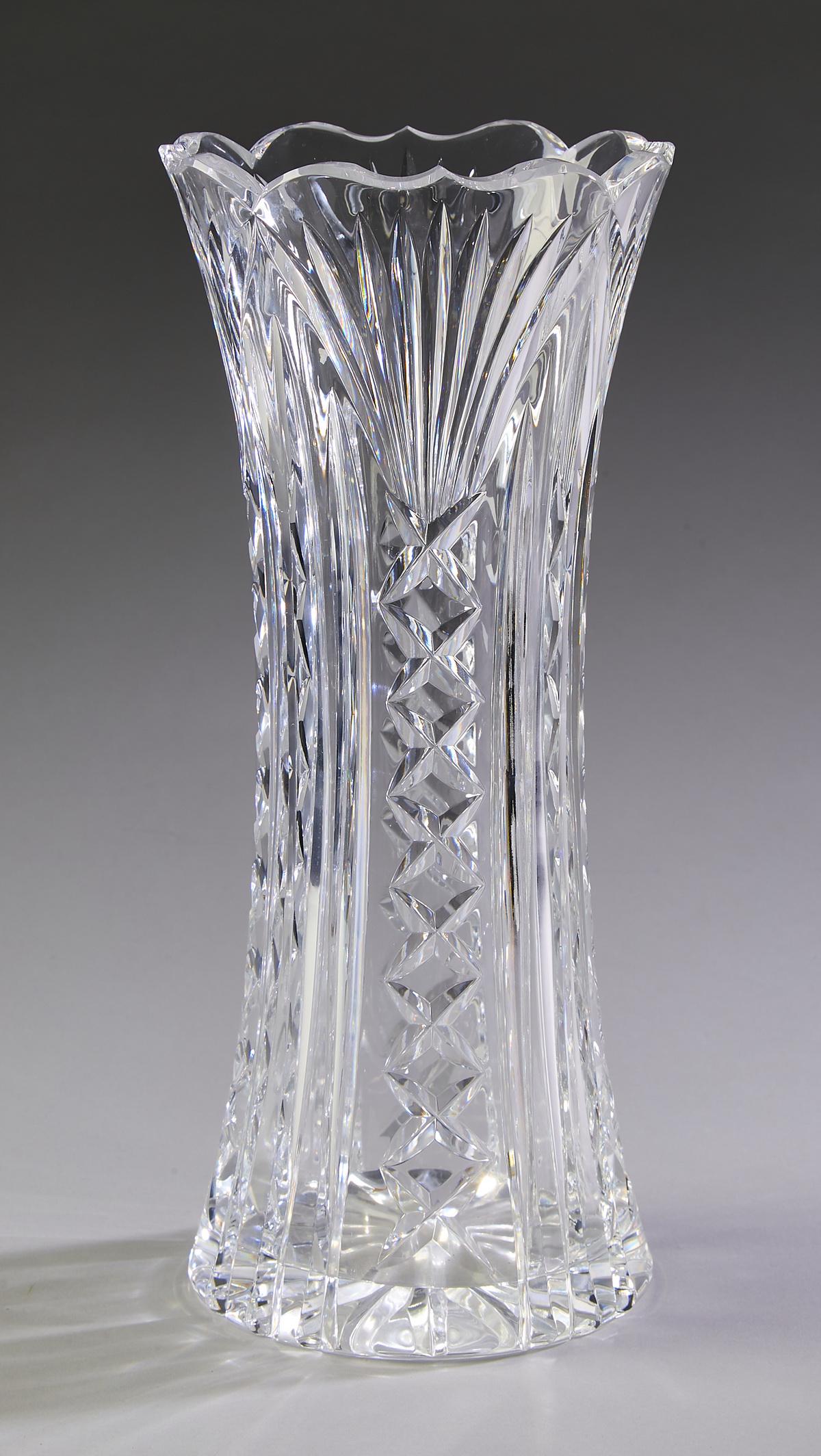 Waterford clear crystal flower vase (1 of 1)