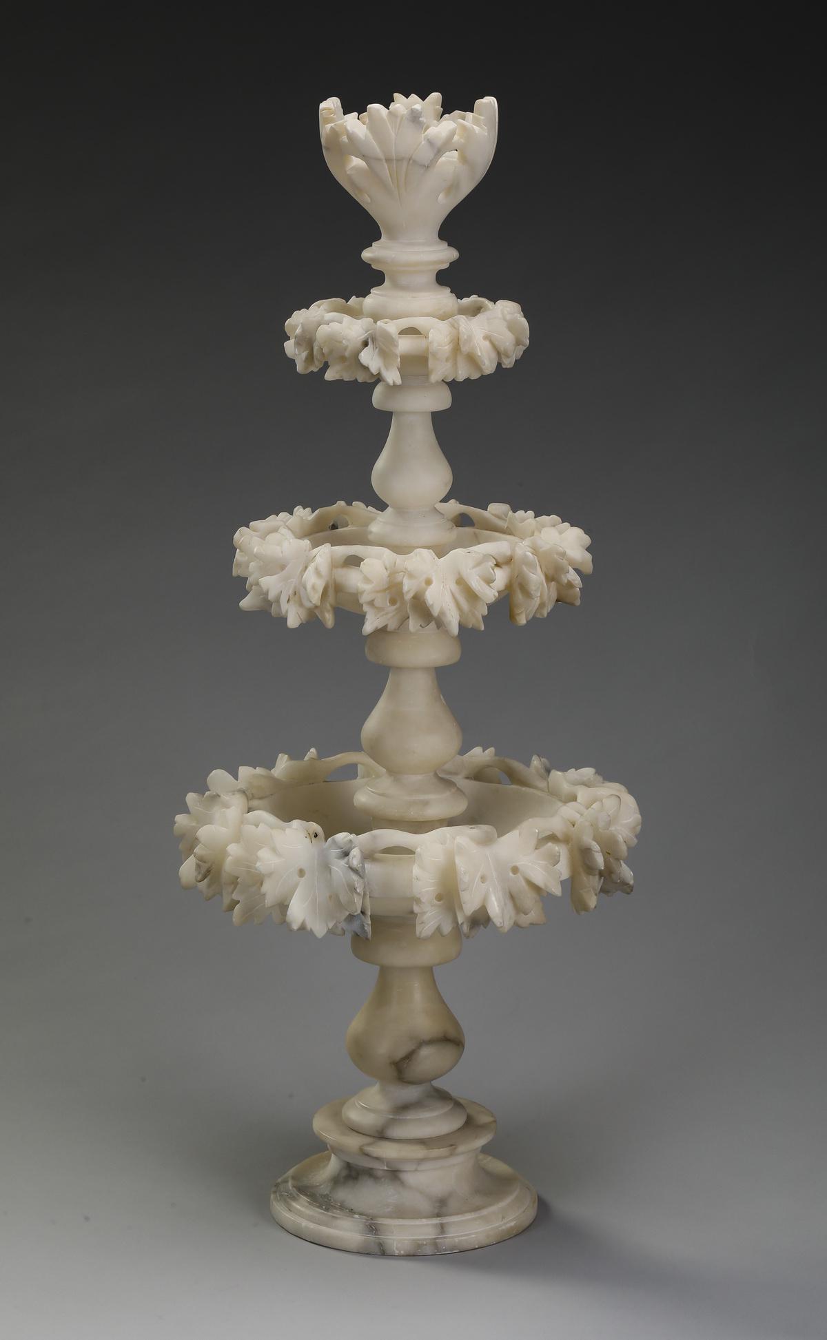 19th c. Italian carved marble table ornament (1 of 4)