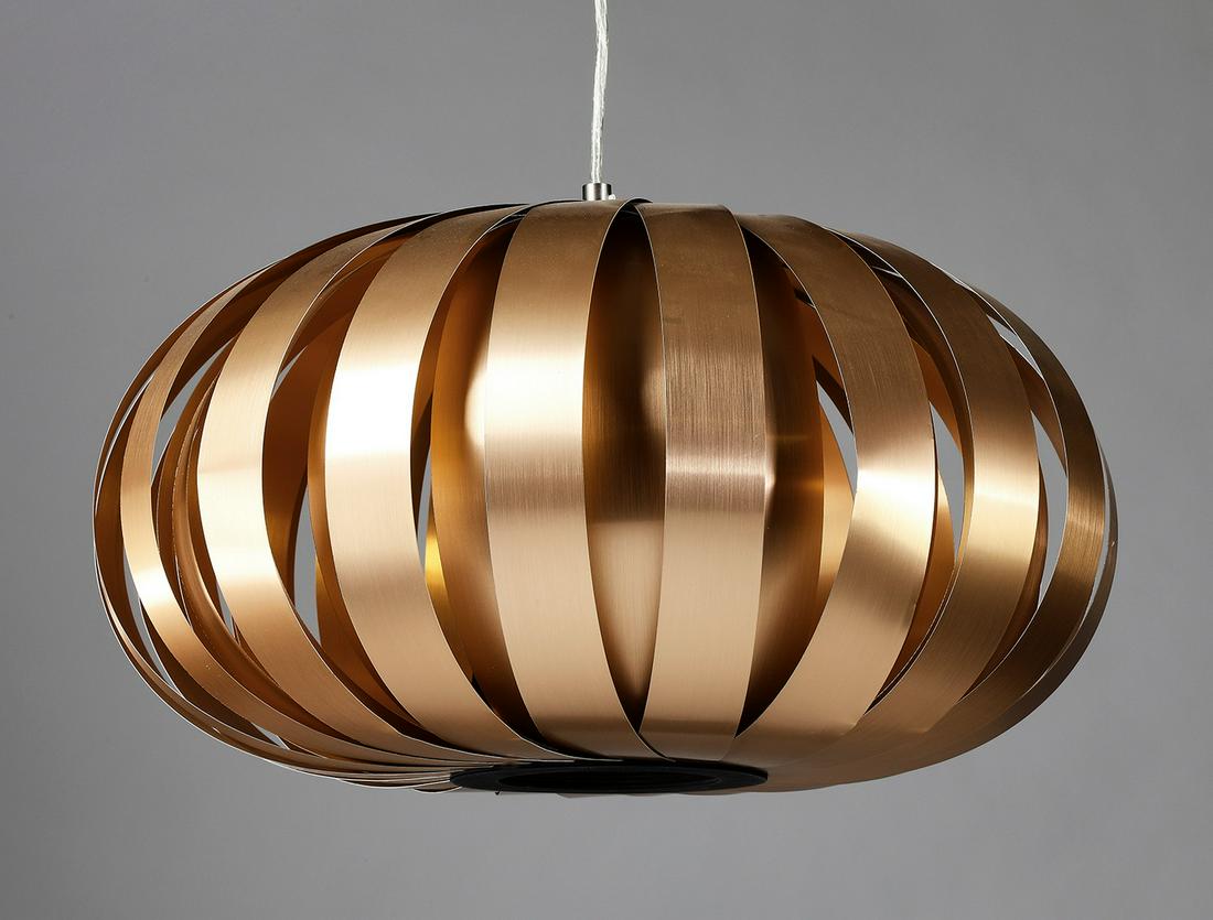 Danish Modern style copper pendant light (1 of 1)