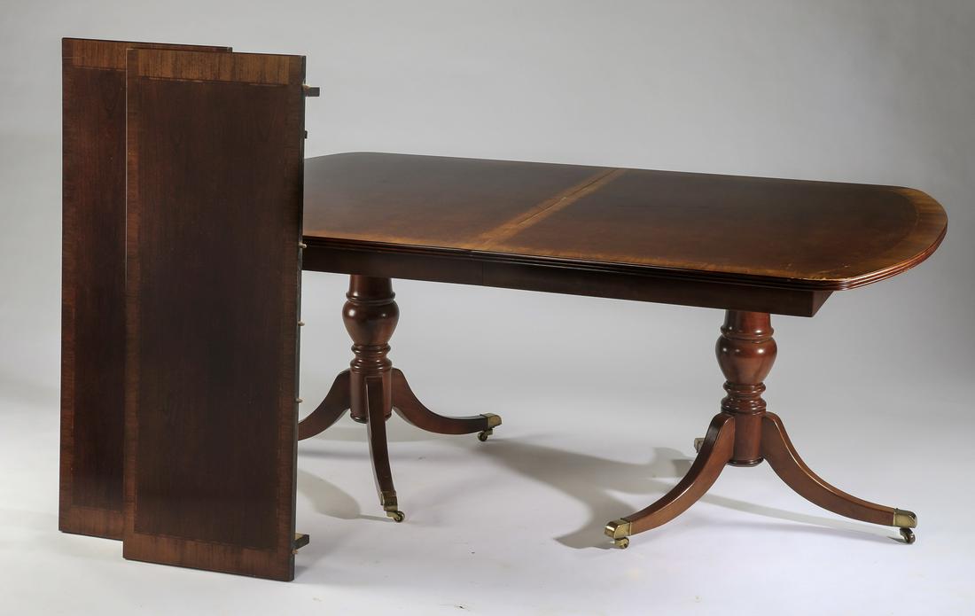 English mahogany dining table, 19th c. (1 of 1)