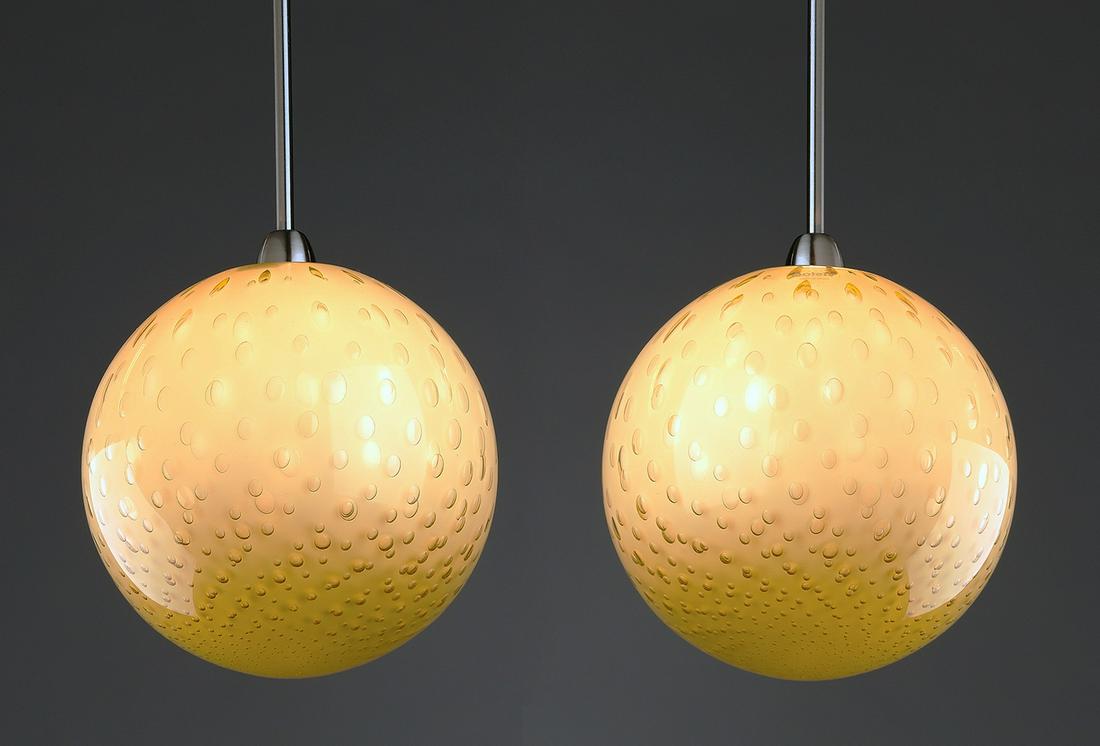 (2) Murano glass 'Bolle' pendants by Vistosi (1 of 4)