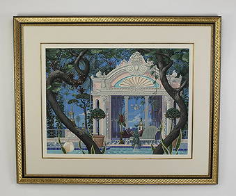 John Kiraly signed & numbered serigraph, 52"w (1 of 4)