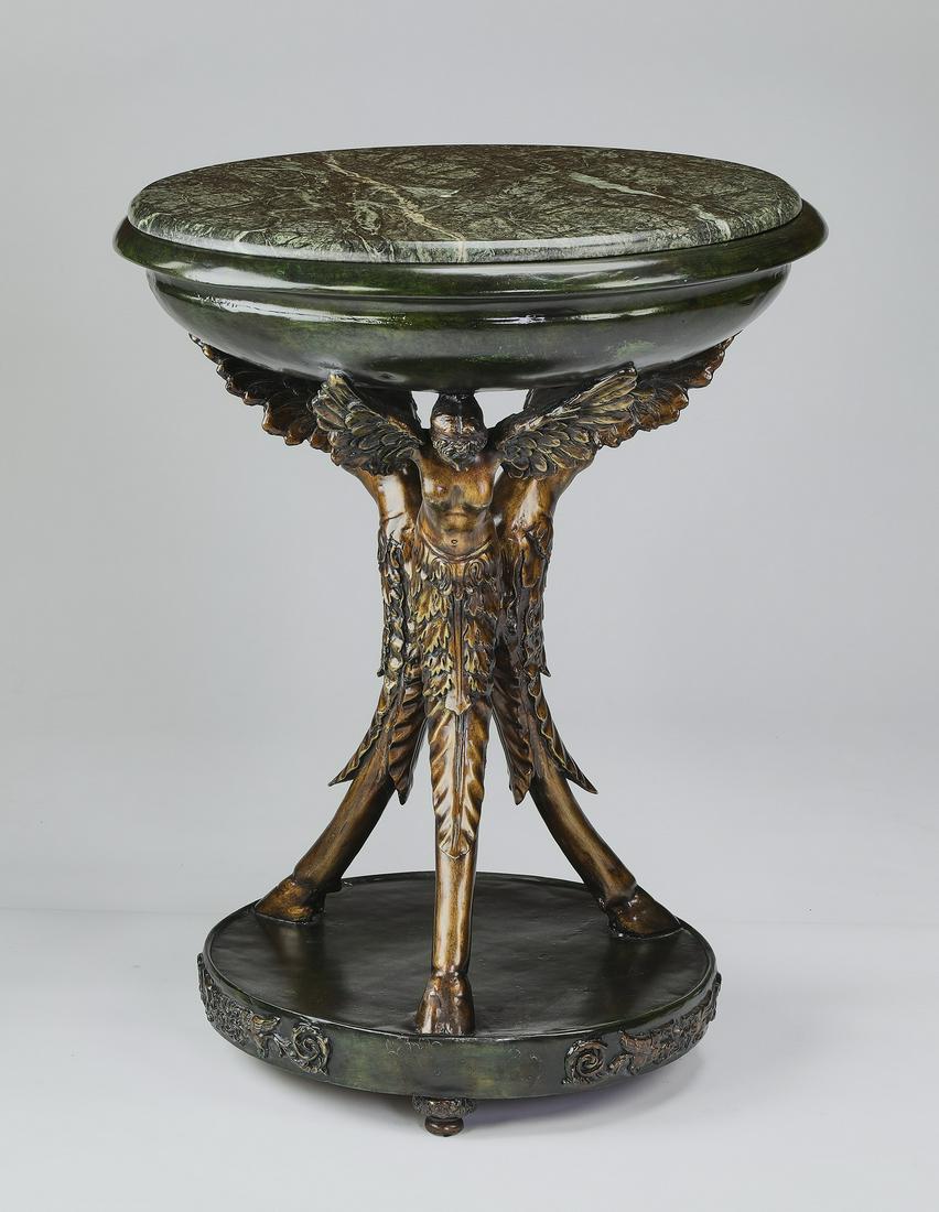 Empire style marble top occasional table (1 of 3)