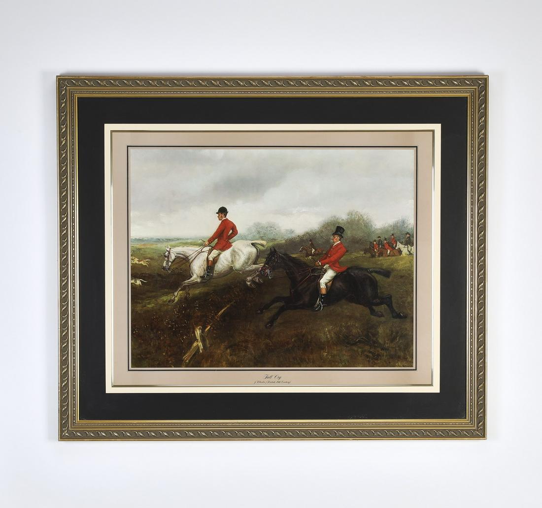 After J. Wheeler, framed hunt scene (1 of 5)