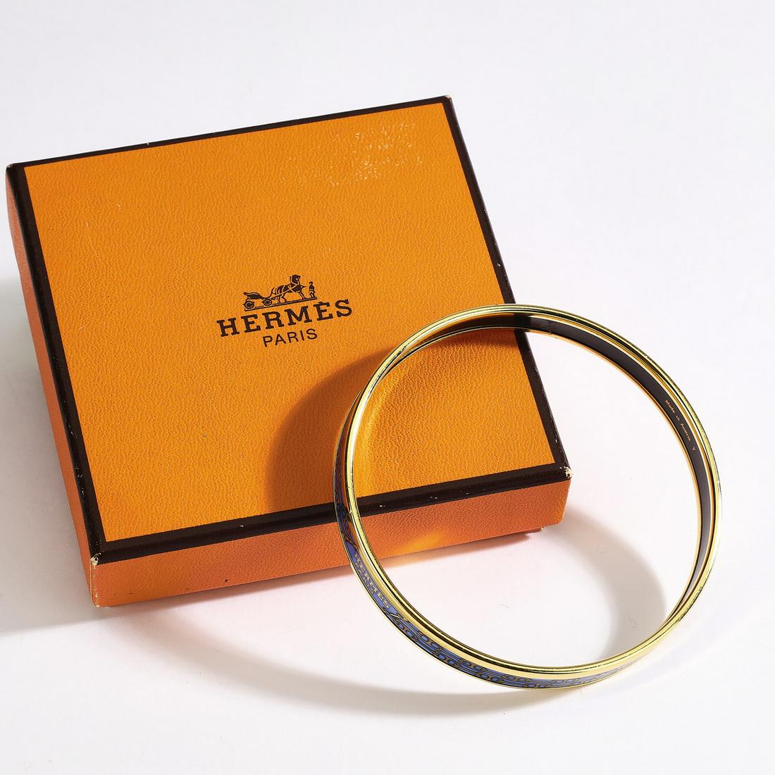 Authentic Hermes Chaine d'Ancre PM Enamel Bangle (1 of 3)