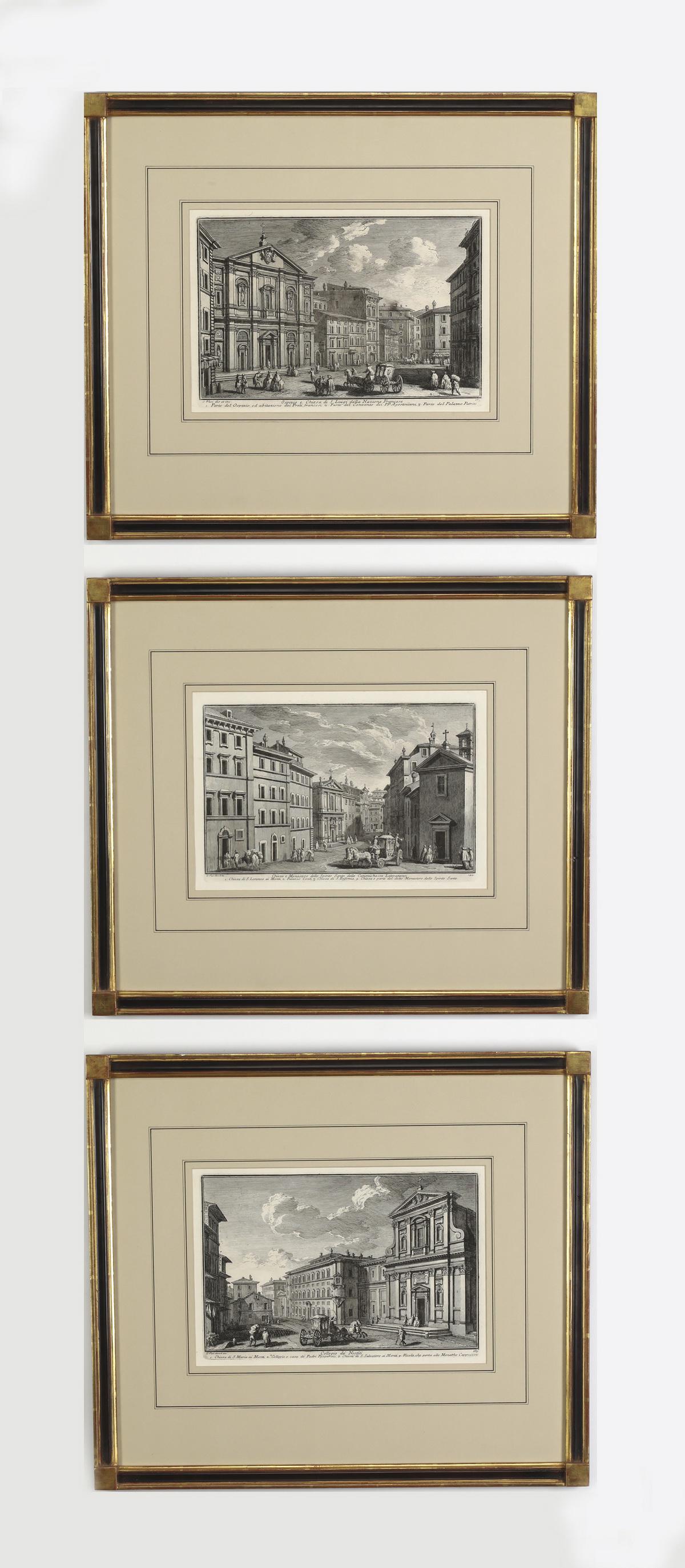 (3) G. Vasi, late 18th c. etchings of Roman scenes (1 of 4)