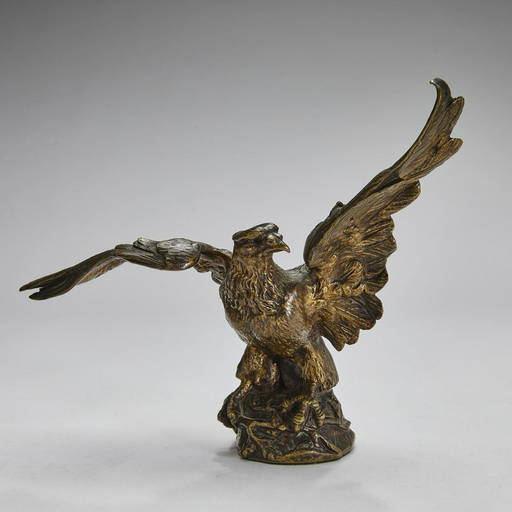 Diminutive bronze eagle sculpture, marked Jun 27, 2020 Great Gatsby's Auction Gallery, Inc