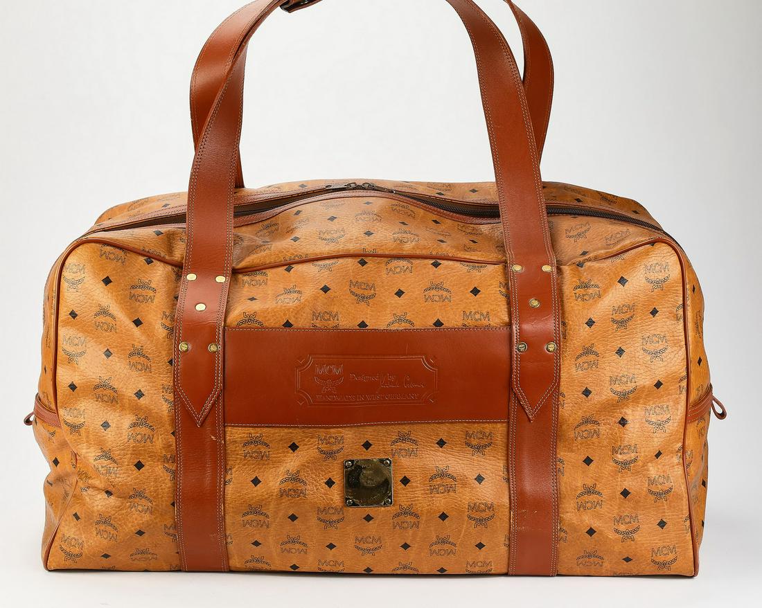 Authentic MCM Monogram Cognac Large Duffle bag (1 of 9)