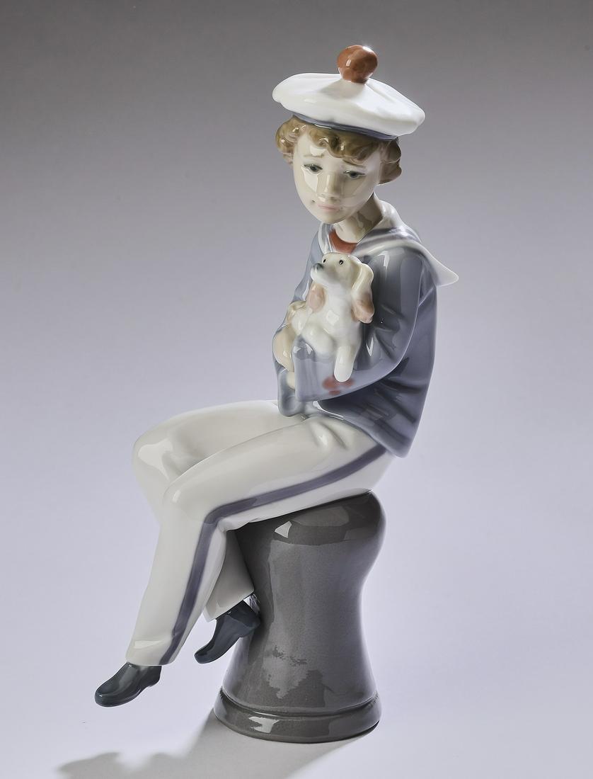Lladro porcelain 'Seaside Companion,' #6196, 9"h (1 of 3)