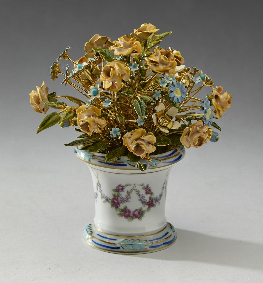 Jane Hutcheson for Gorham floral arrangement, 5"h (1 of 3)