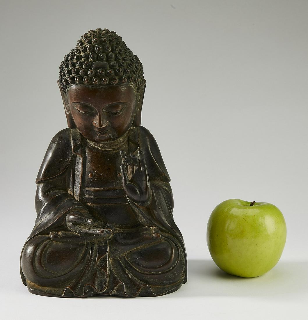 Chinese Ming style bronze Buddha (1 of 8)