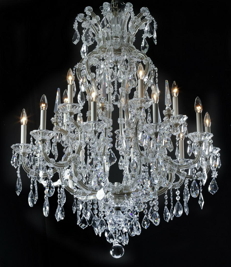 Continental Maria Therese style 21-light chandelier (1 of 3)
