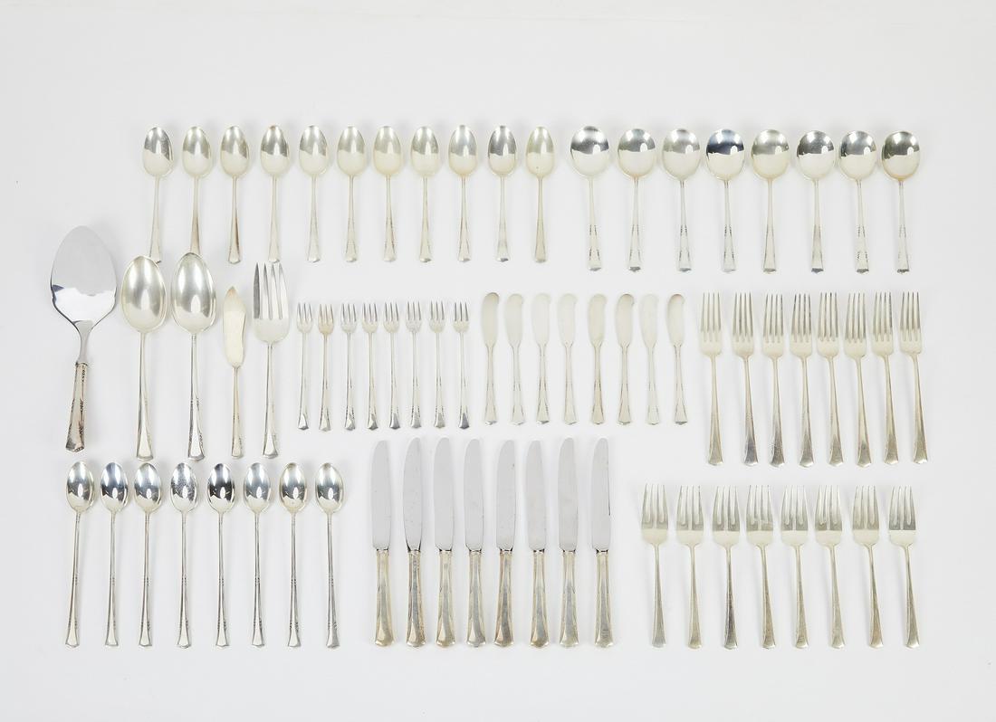 (72 pcs) Gorham sterling Greenbrier flatware service (1 of 3)