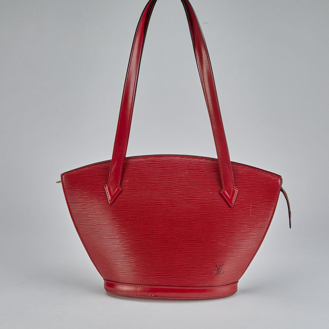 Authentic Louis Vuitton Red Epi St-Jacques PM (1 of 9)