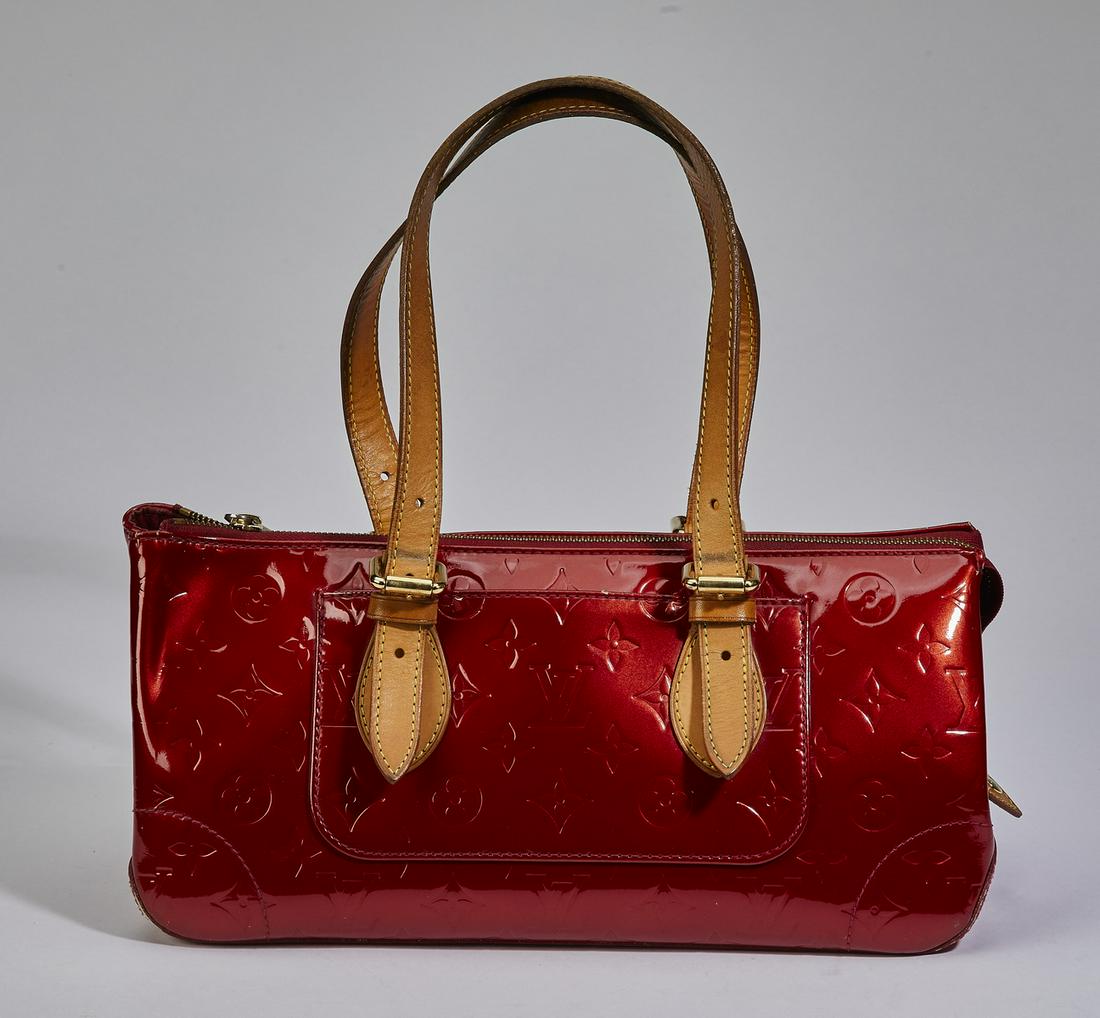 Authentic Louis Vuitton Red Monogram Vernis Rosewood (1 of 9)